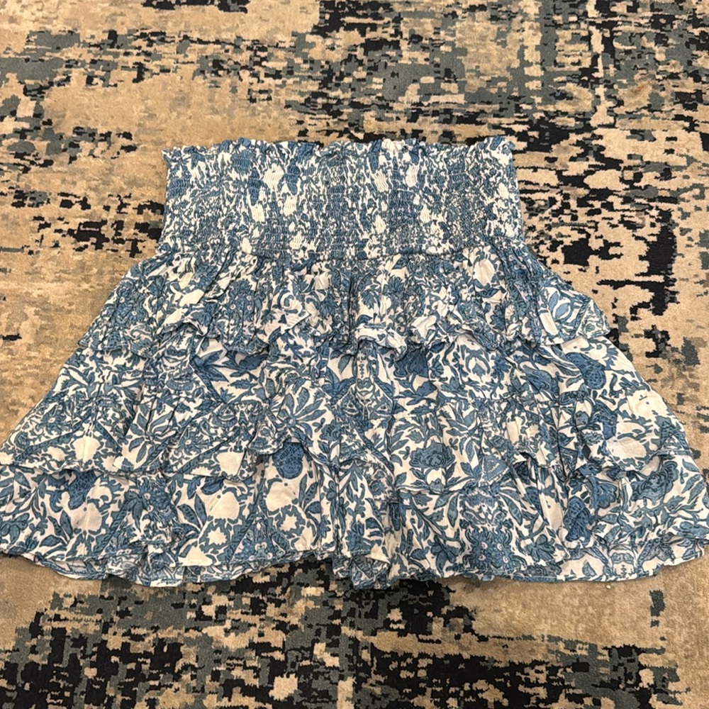 Smocked printed skirt MIXOLOGY